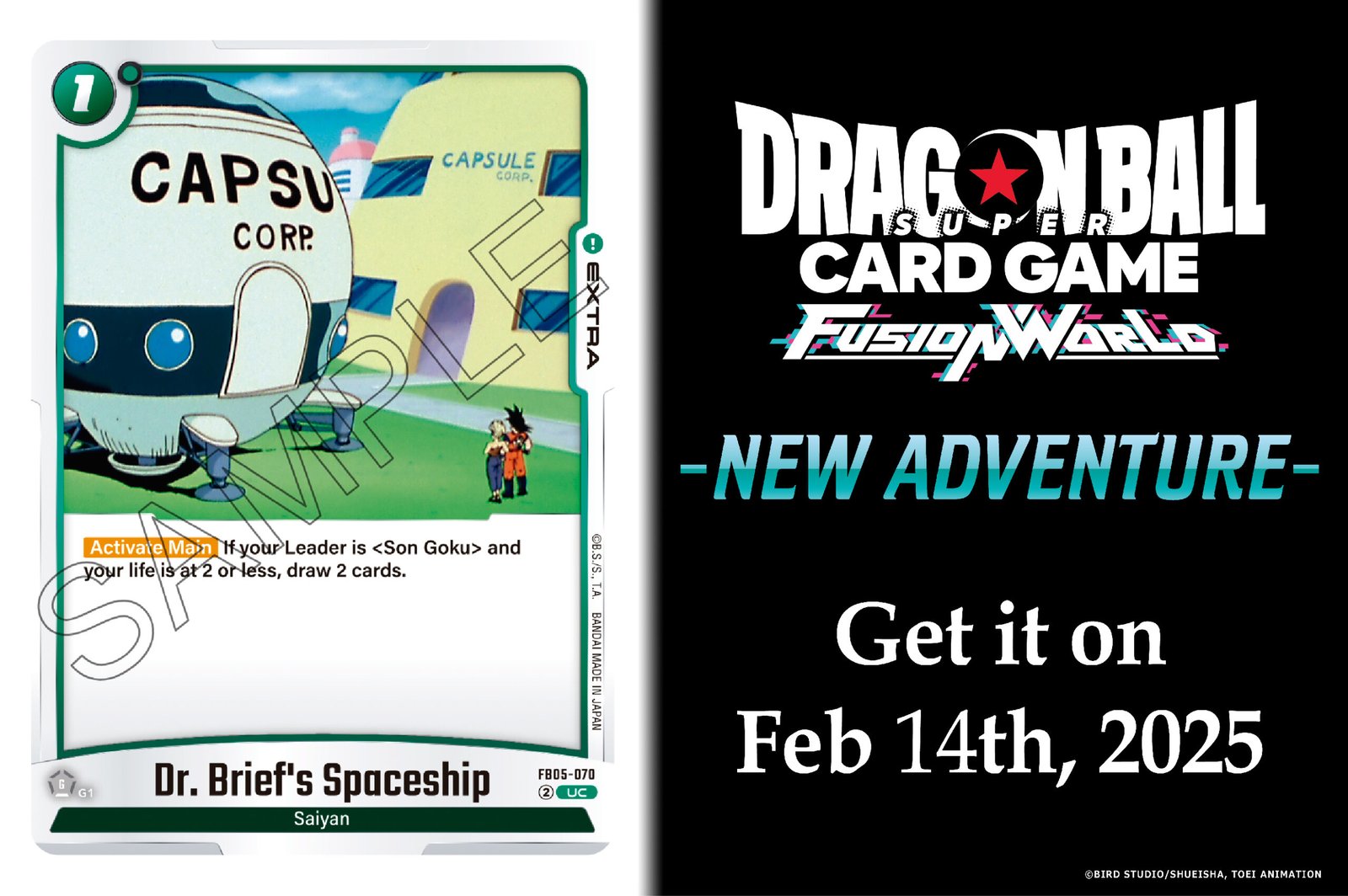 🐉 Nueva Carta: Dr. Brief’s Spaceship | Dragon Ball Fusion World FB05 New Adventure