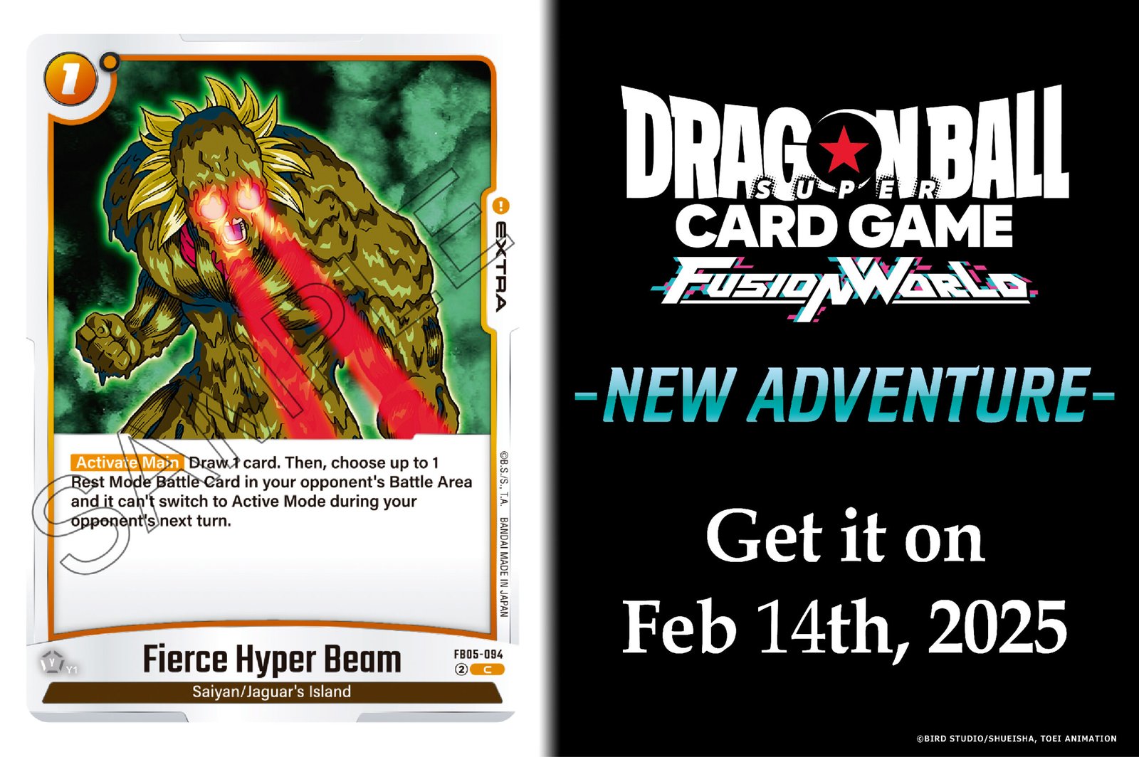 🐉 Nueva Carta: Fierce Hyper Beam | Dragon Ball Fusion World FB05 New Adventure 🐉