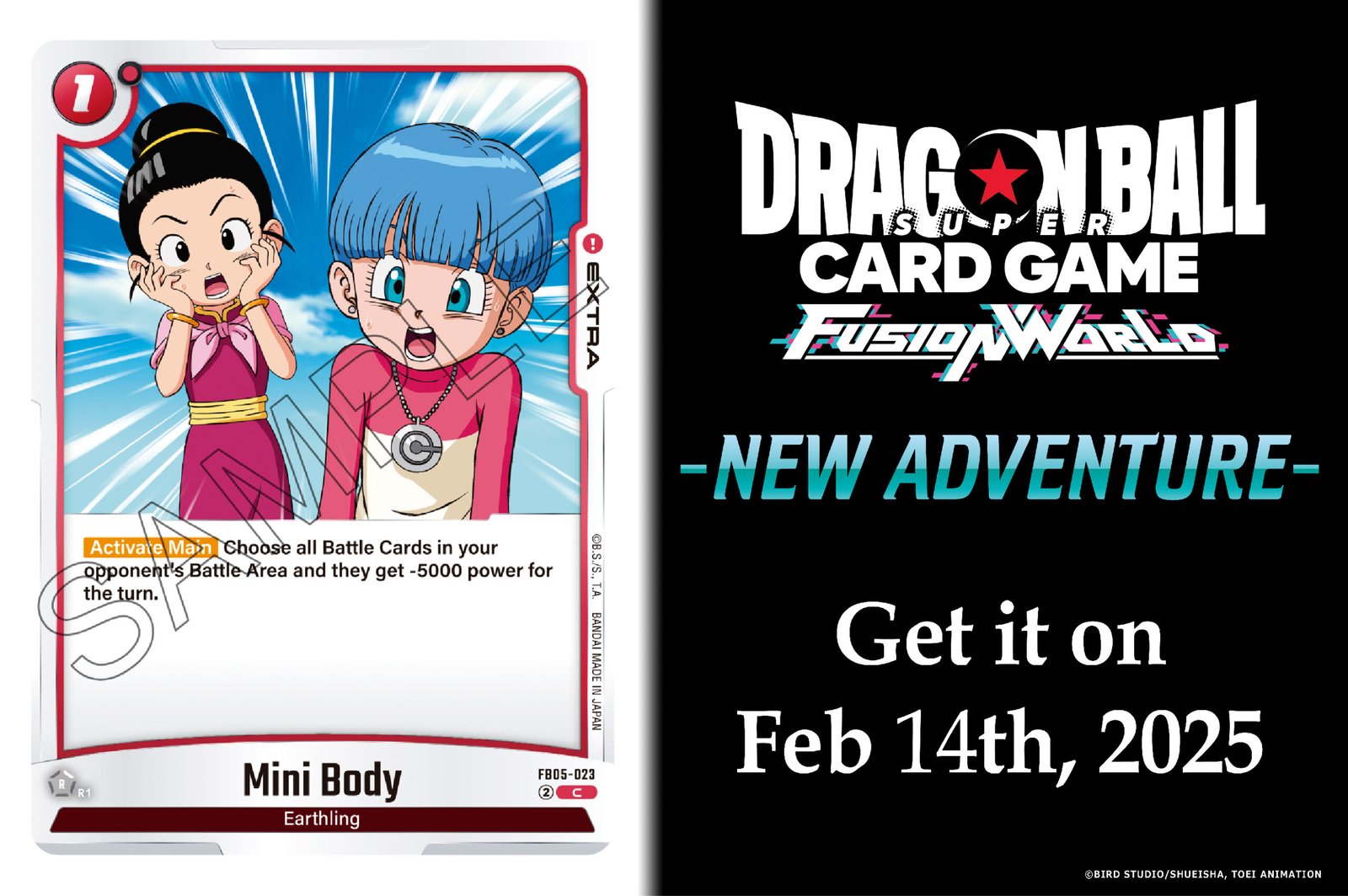 🐉 Nueva Carta: Mini Body | Dragon Ball Fusion World FB05 New Adventure 🐉