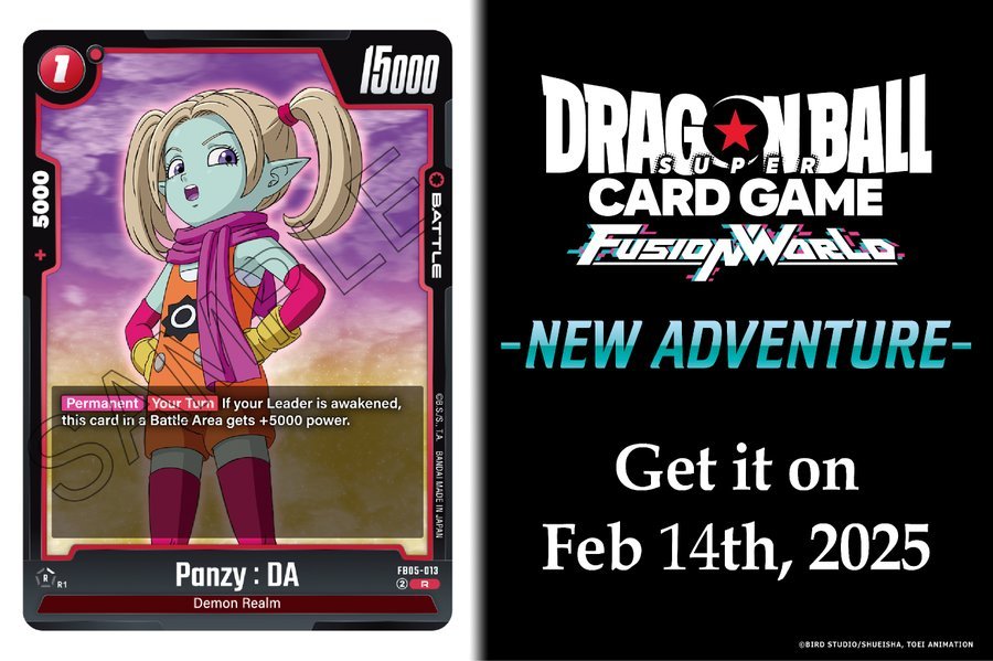 🐉 [Fusion World Booster Pack FB05 -NEW ADVENTURE- Panzy : DA]