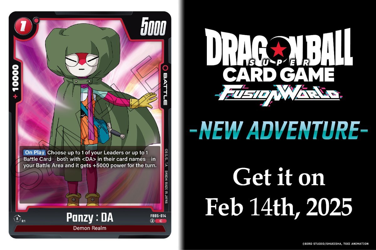🐉 Nueva Carta: Panzy : DA | Dragon Ball Fusion World FB05 New Adventure 🐉